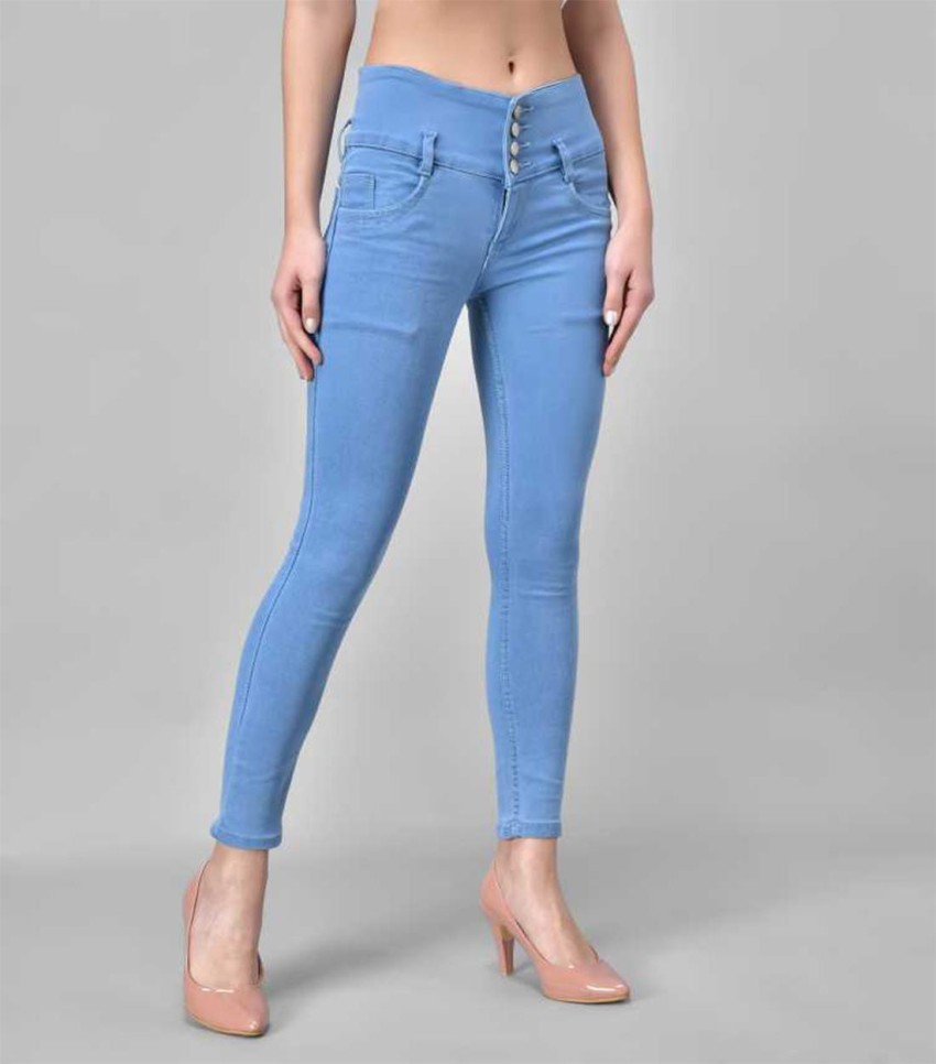 Crazzy Girls Regular Women Light Blue Jeans - Buy Crazzy Girls