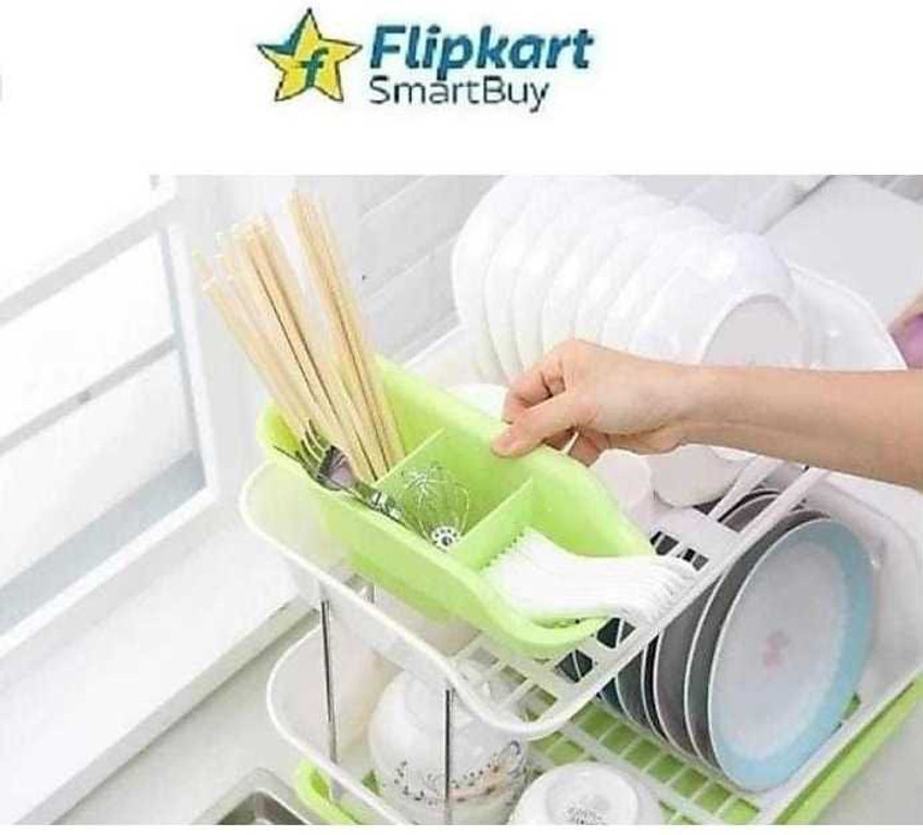 Flipkart SmartBuy Dish Drainer Kitchen Rack Plastic Steel Price in India Buy Flipkart SmartBuy Dish Drainer Kitchen Rack Plastic Steel online at Flipkart