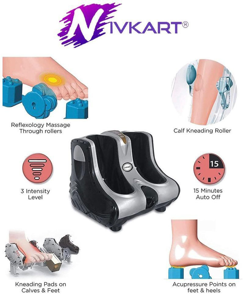 NIVKART leg211 foot massager machine WITH HEAT AND