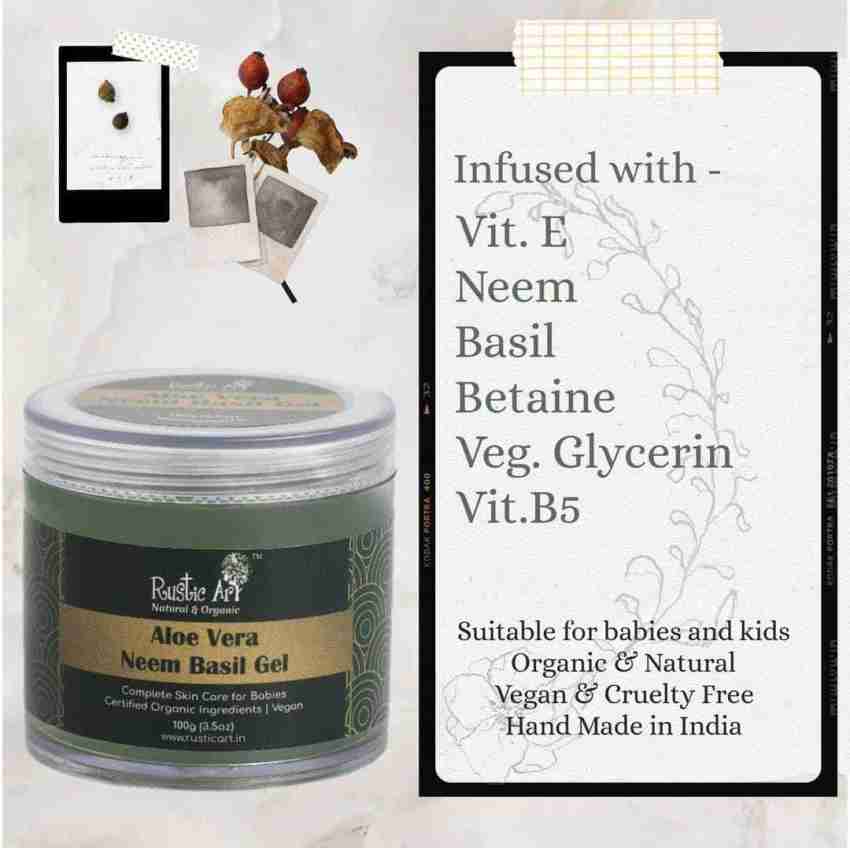 RUSTIC ART Aloe Vera Neem Basil Gel Price in India Buy RUSTIC