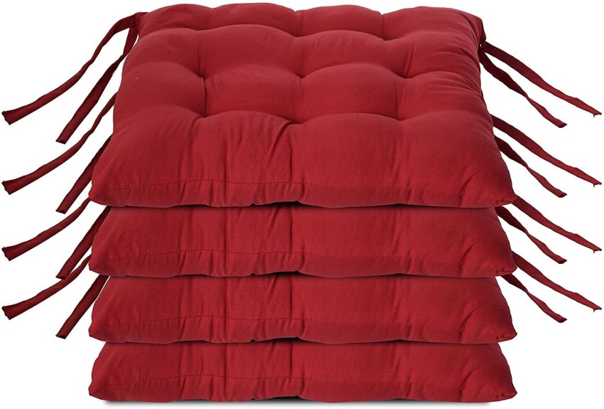 Red discount chair pillows