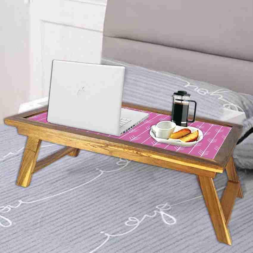 Nutcase Arrow Ends Pink Wood Portable Laptop Table Price in
