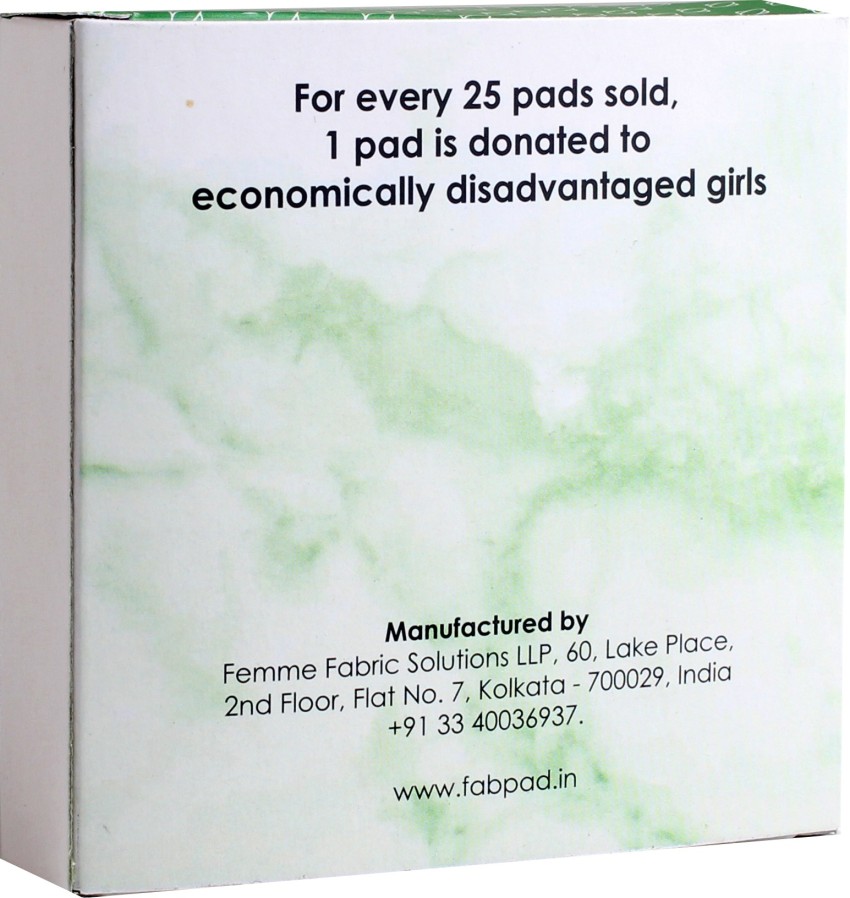 FabPad Reusable Washable Sanitary Cloth Pads Napkins Eco-Friendly