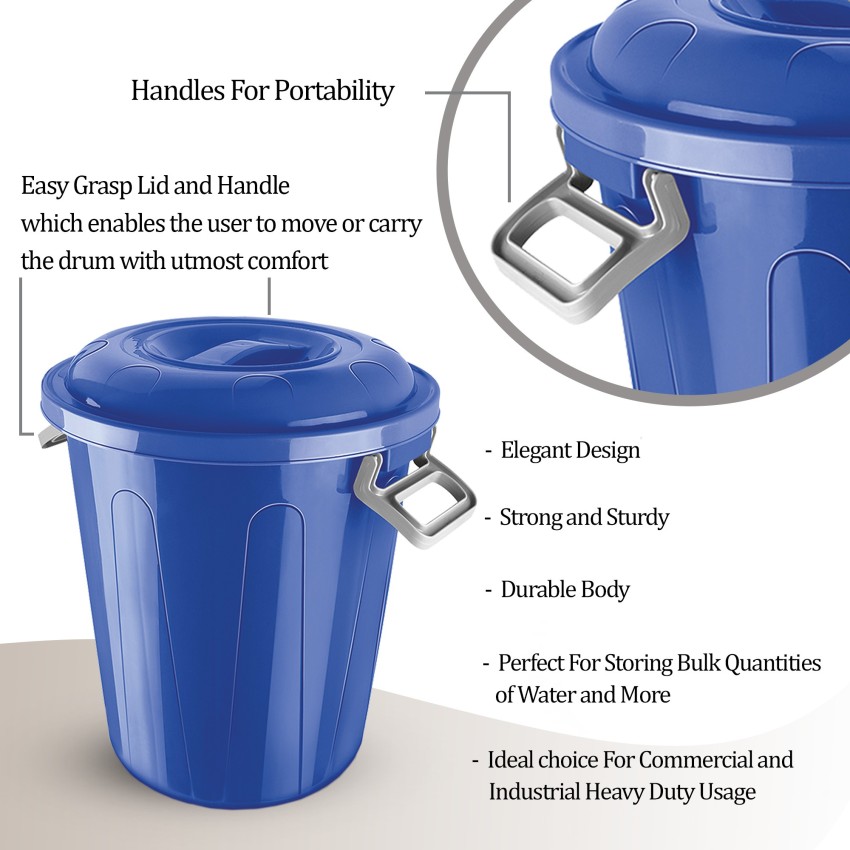 Buy 50lt Heavy Duty Storage Box With Lid in Blue