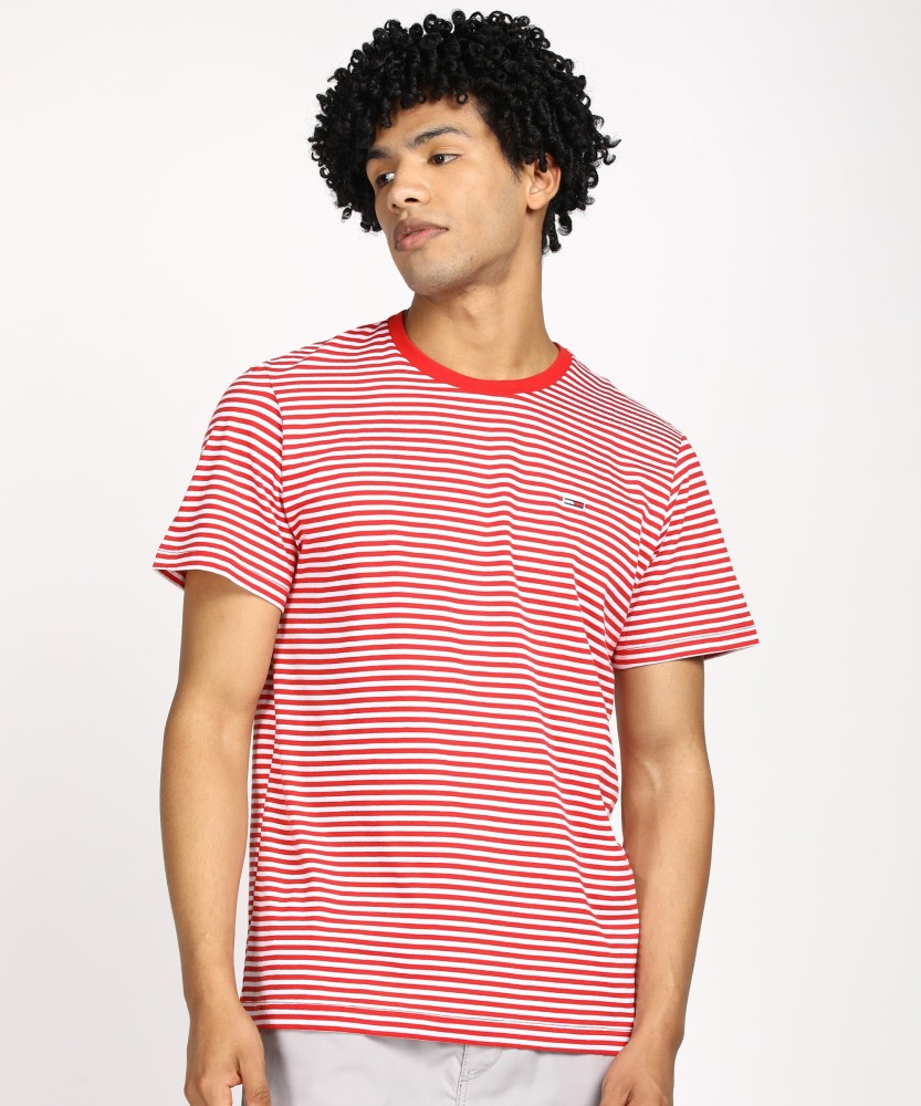 TOMMY HILFIGER Striped Men Round Neck Multicolor T Shirt Buy