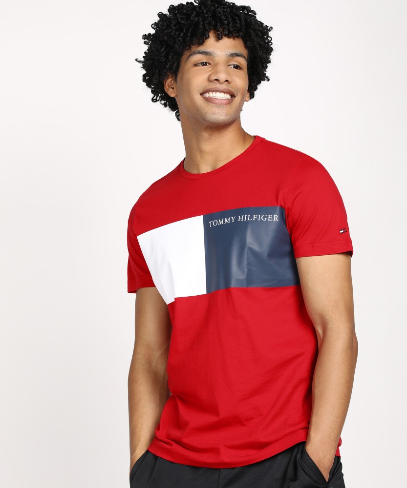 Tommy hilfiger red online t shirt