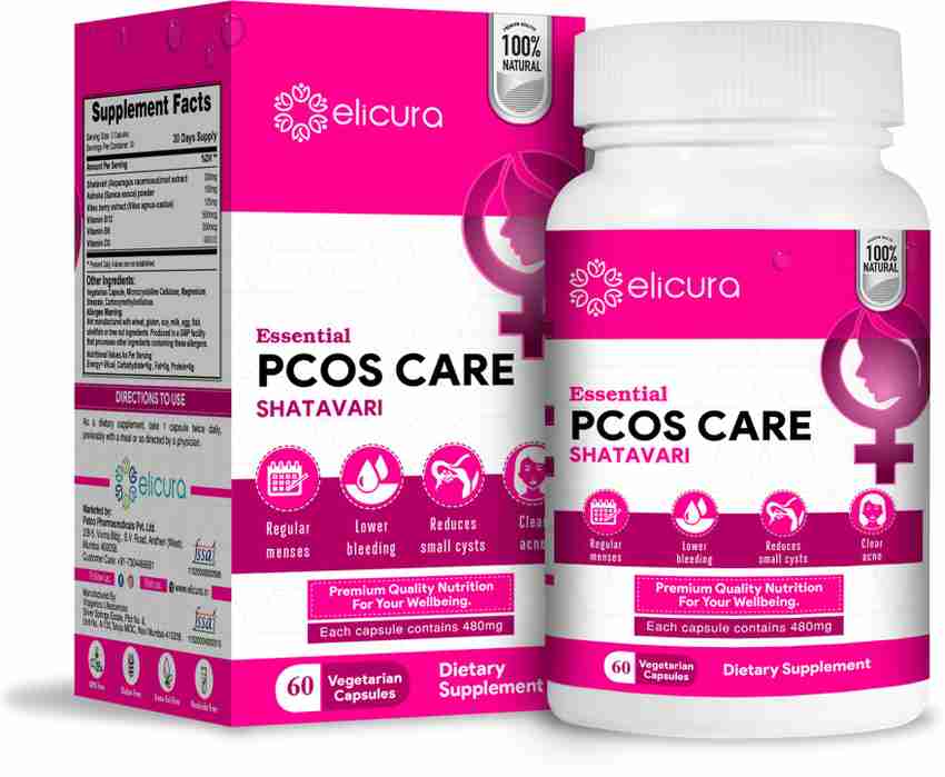 elicura PCOS Care For Women | Improves Hormonal Imbalance & Overall Health  | Pain Relief Price in India - Buy elicura PCOS Care For Women | Improves  Hormonal Imbalance & Overall Health |