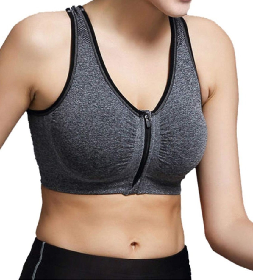 SONA Women's Cotton Padded Sports Bras U Back Non Wired Full Coverage  Sports Bra 014 for Gym Yoga Workout Dancing Running (Black_S) Pack of 1 :  : Fashion