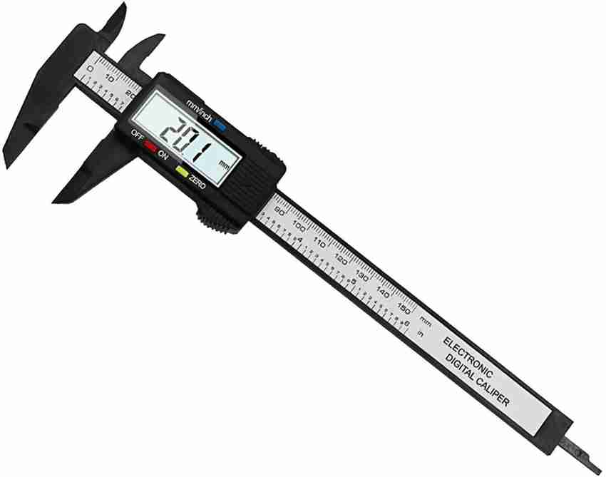 Right Gear 150 mm 5 Inch Digital Electronic Carbon Fiber Vernier Calipers Gauge Micrometer With Large LCD Screen Display RGCFVC Vernier Caliper Price in India Buy Right Gear 150 mm 5