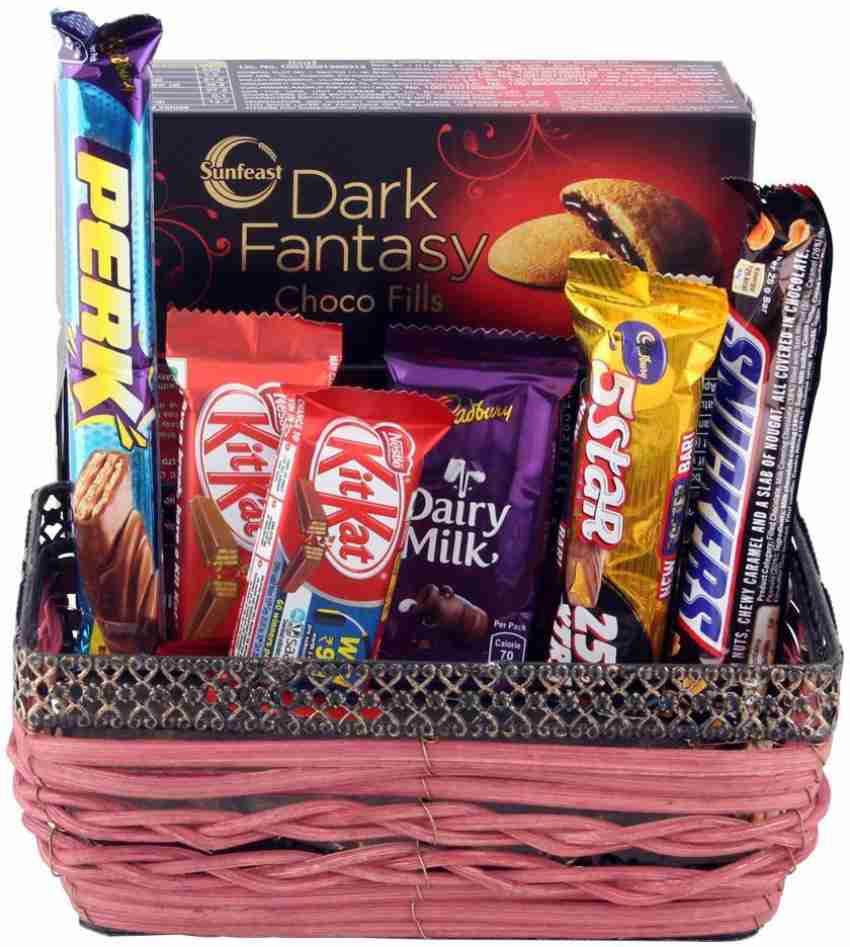 SFU E Com Overloaded Kitkat Chocolate Hamper With Dark Fantasy, Chocolate  Gift Hamper For Rakhi, Diwali, Christmas, New year, Birthday, Anniversary