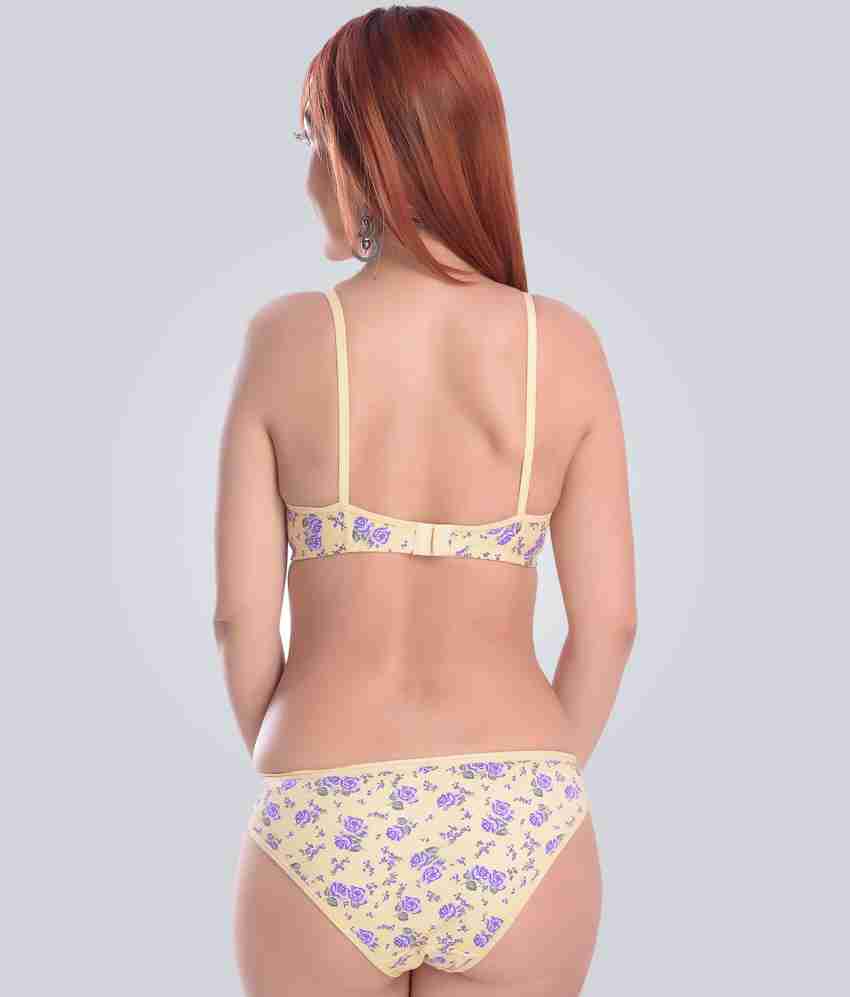 Buy Beach Curve -Women Cotton Bra Panty Set for Lingerie Set