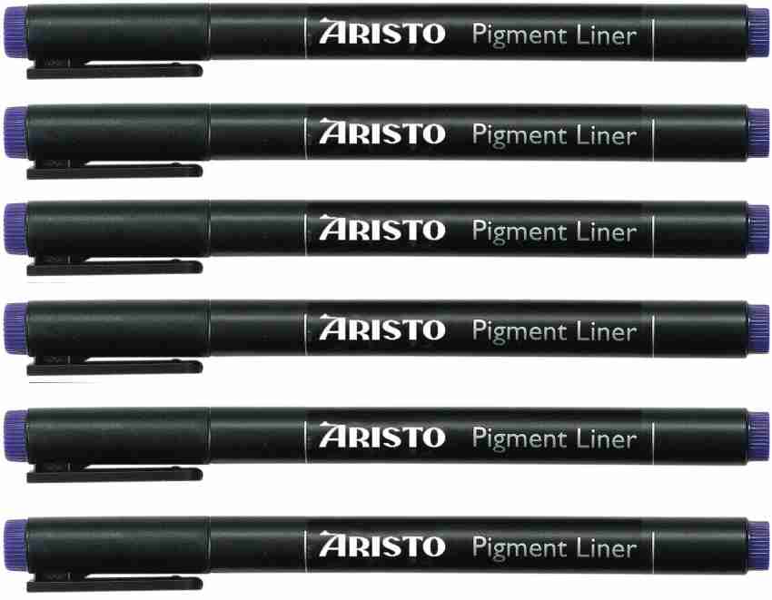 Buy Aristo 0.1mm Pigment Liner 6 Pens, Waterproof Quick Drying