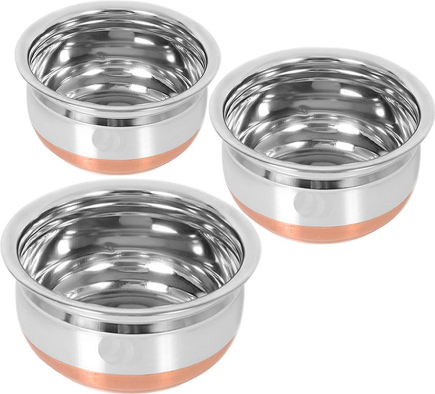 Stainless Steel Copper Bottom Handi With Handle And Lids Cookware Set – Net  Wanderers