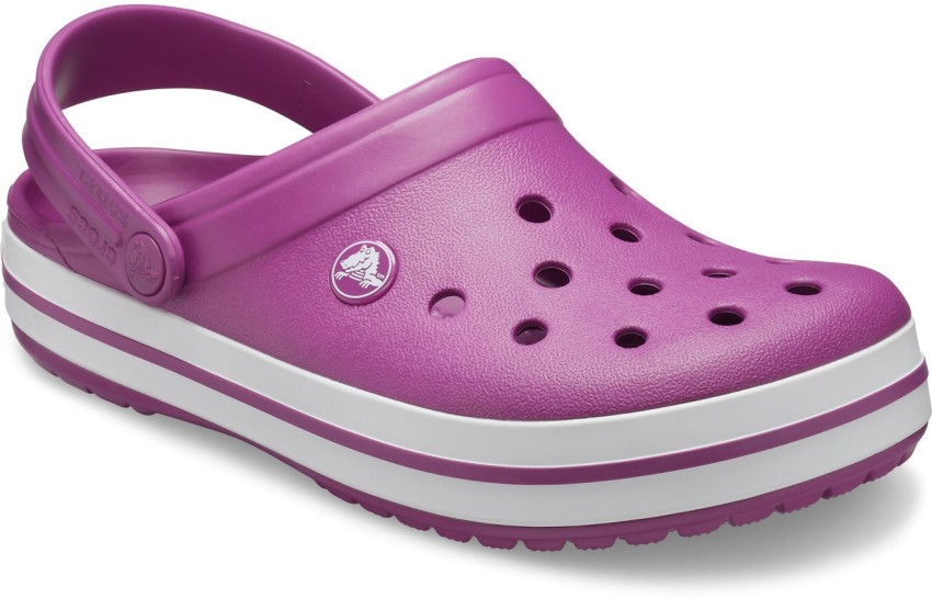 Purple crocs women's size 8 hot sale