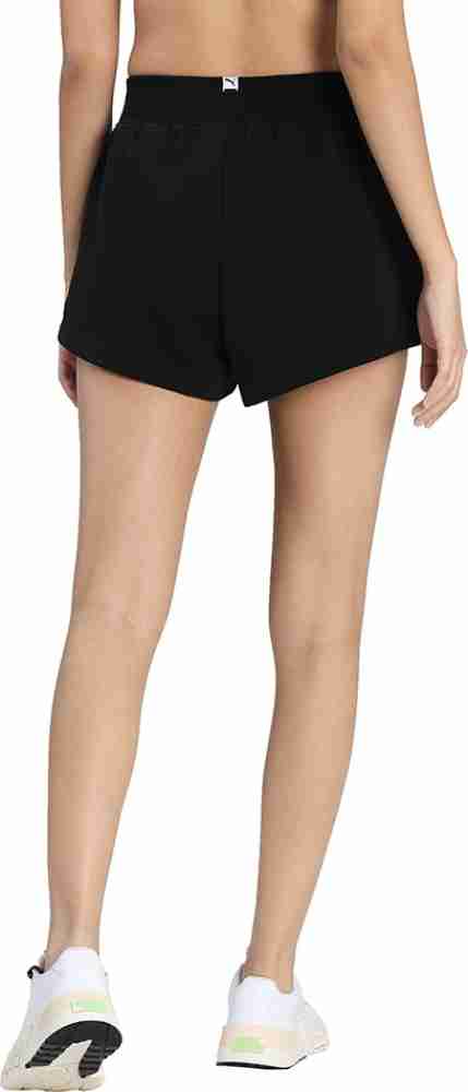PUMA Solid Women Black Sports Shorts - Buy PUMA Solid Women Black Sports  Shorts Online at Best Prices in India