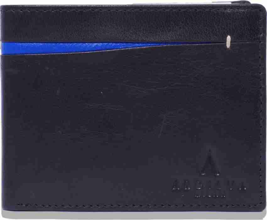 L'Aiglon Men & Women Black Genuine Leather Wallet