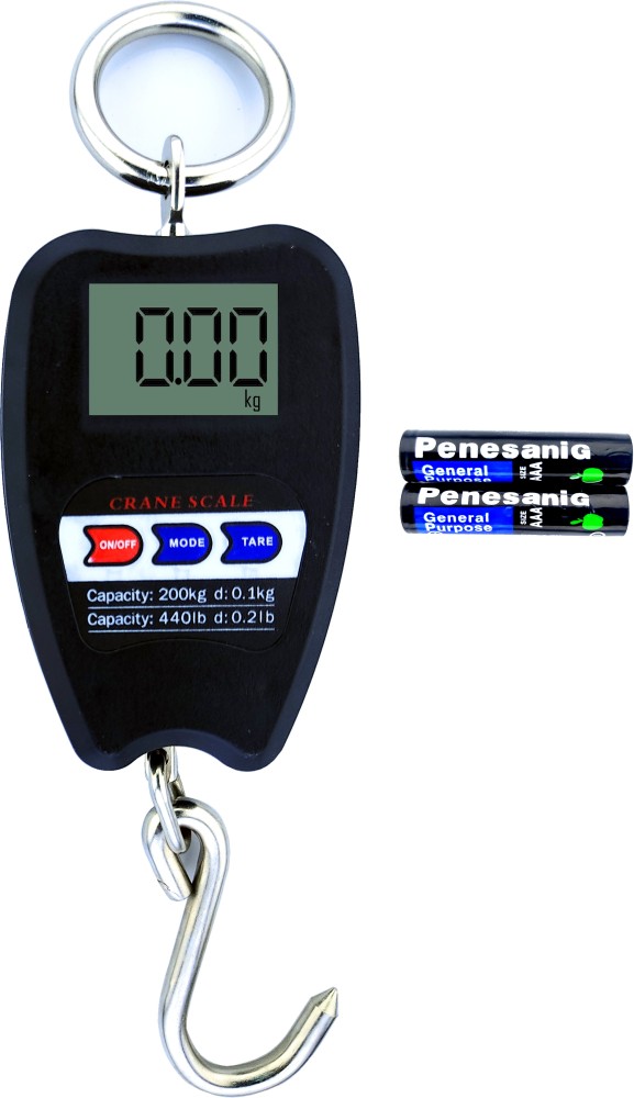 AMAZECARE Mini Crane Scale 200kg Hanging Scale Digital Hanging Scale  Weighing Scale with 2 AA Battery Free Weighing Scale Price in India - Buy  AMAZECARE Mini Crane Scale 200kg Hanging Scale Digital