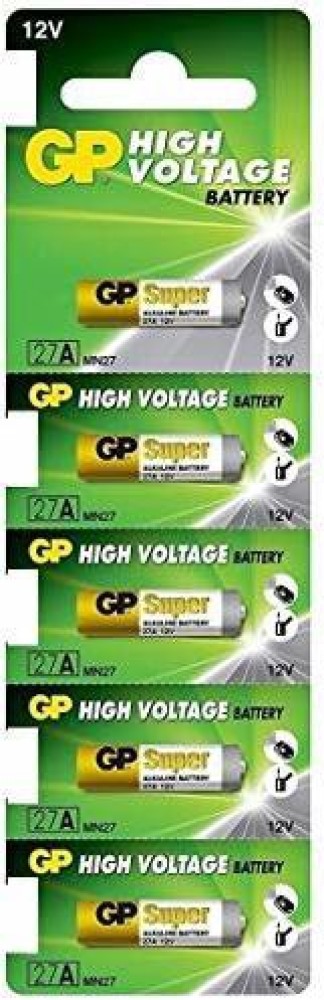 NASTIMA Lot de 5 Piles Alcalines Batterie 27A 12V, V27A LR27A MN27 L828 A27 12V  Batterie : : High-Tech