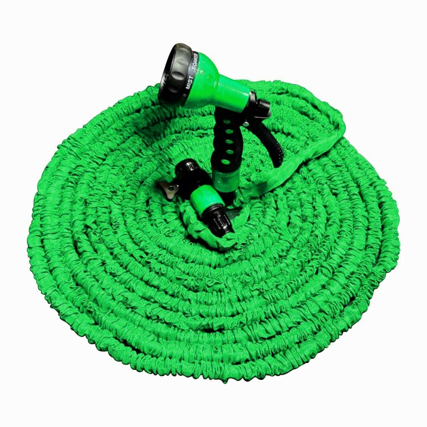 TechnoCrafts expandeble magic hose reel 15 mtr (green) Hose Pipe