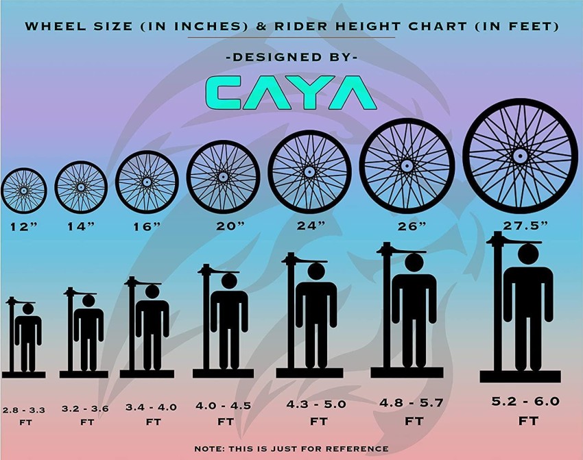 Bike wheel discount size chart adults