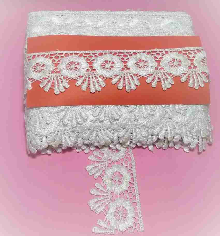 Mezin Cotton Kajukatari Gpo Lace Border for Dress, Kurtis, Dupatta