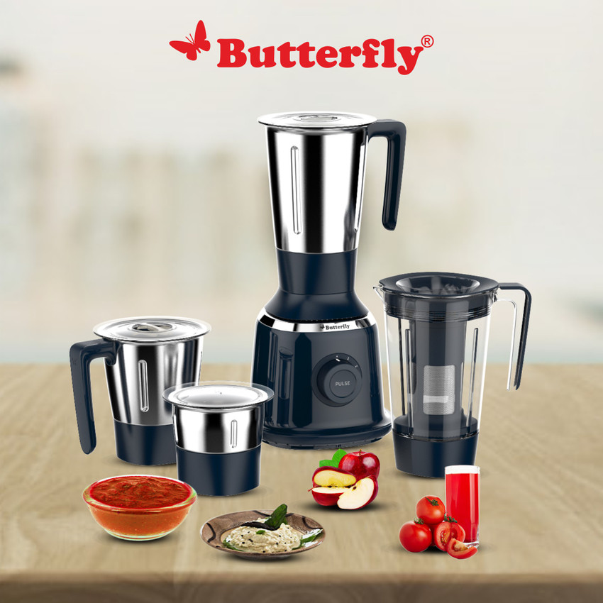 Butterfly Signature 4 Jar 750 Mixer Grinder 4 Jars Ink blue