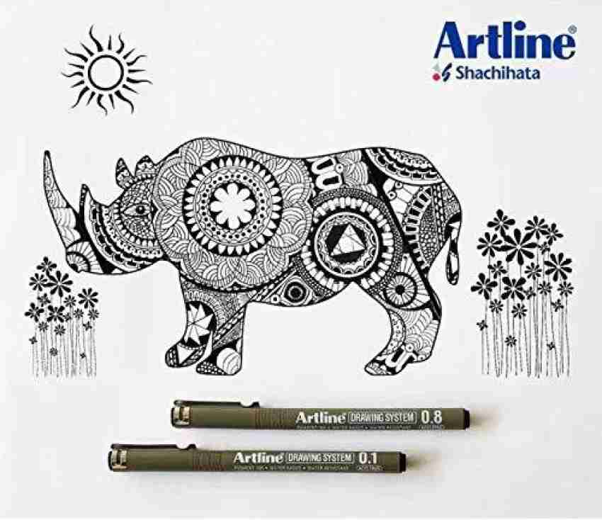 Artline DRAWING PEN LOOSE 0.5-0.8 MM FOR ARTISTS Fineliner Pen - Buy  Artline DRAWING PEN LOOSE 0.5-0.8 MM FOR ARTISTS Fineliner Pen - Fineliner  Pen Online at Best Prices in India Only at