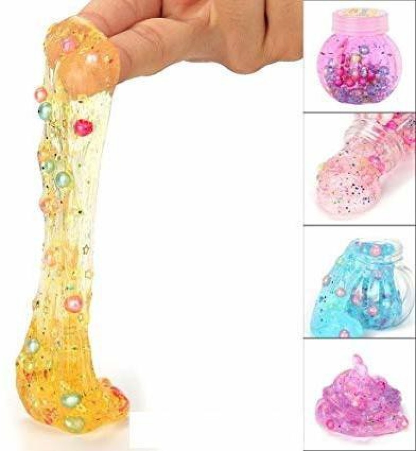 Royals Soft Slime Toy for Kids Glitter, 3pc, Multicolour