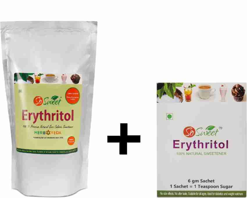 SO SWEET Erythritol 1kg with Xylitol 30 Sachets 100% Natural Sweetener  Price in India - Buy SO SWEET Erythritol 1kg with Xylitol 30 Sachets 100%  Natural Sweetener online at