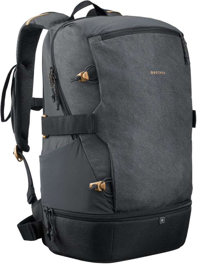 QUECHUA by Decathlon Country Walking Backpack Escape 30 Litres 30 L Laptop Backpack Grey Price in India Flipkart