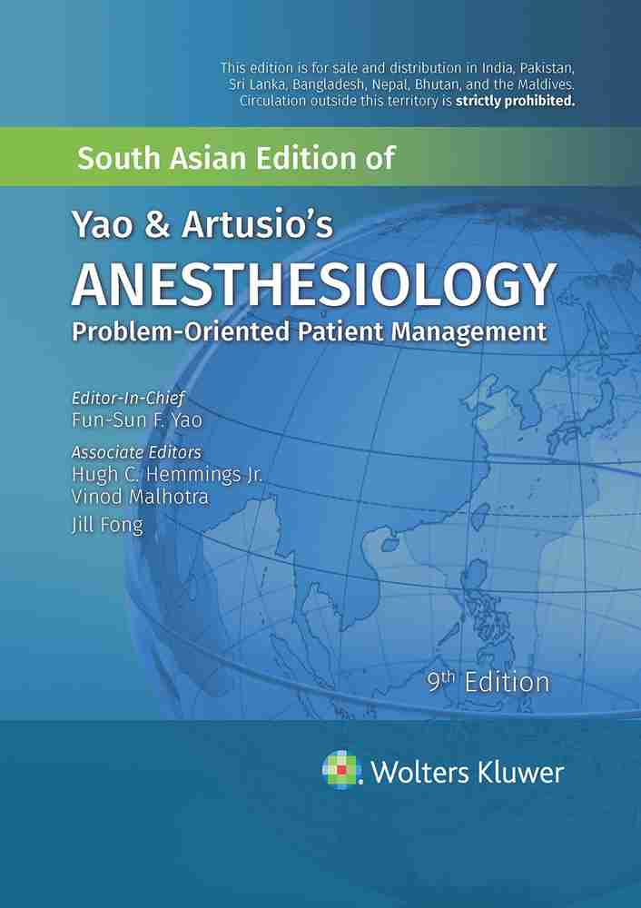 Yao and Artusio's Anesthesiology Ninth Edition: Buy Yao and