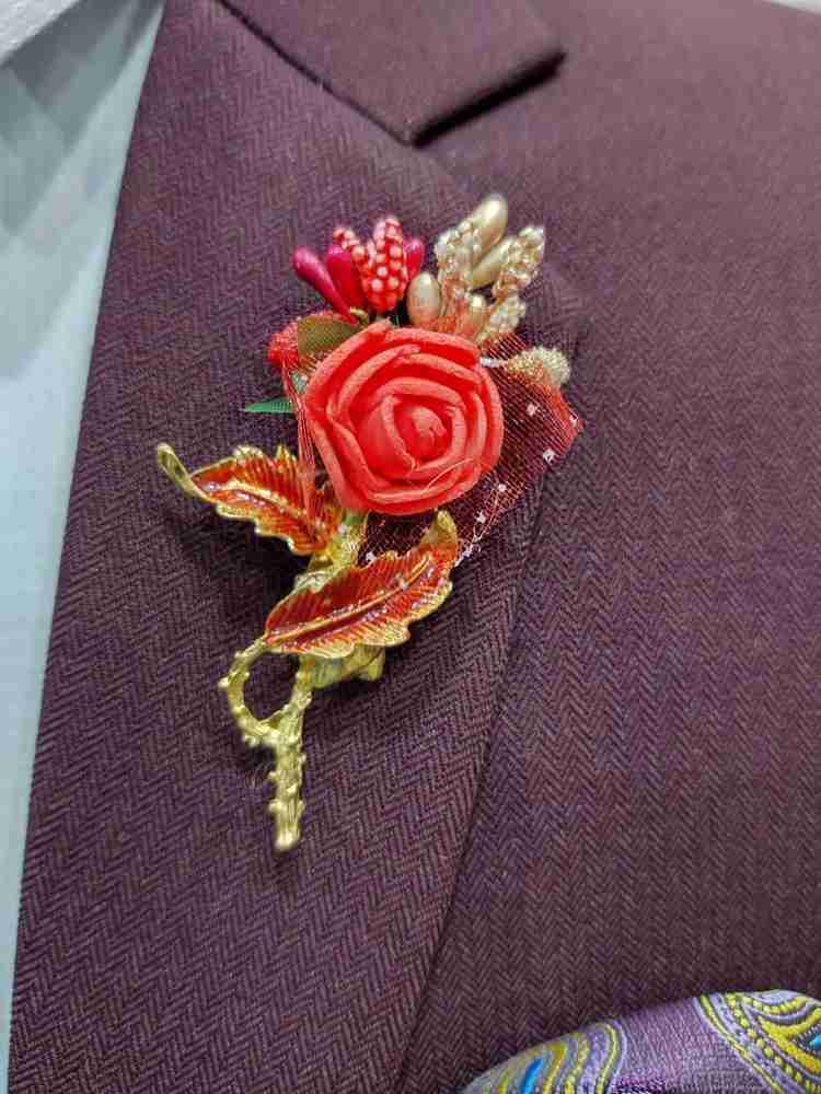 Flower brooch for best sale blazer