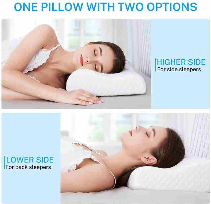 Buy SMIC Orthopedic Memory Foam Cervical Pillow for Neck Pain Cervical Spondylitis Relief Cervical Pillow Online at Best Prices in India Fitness Flipkart