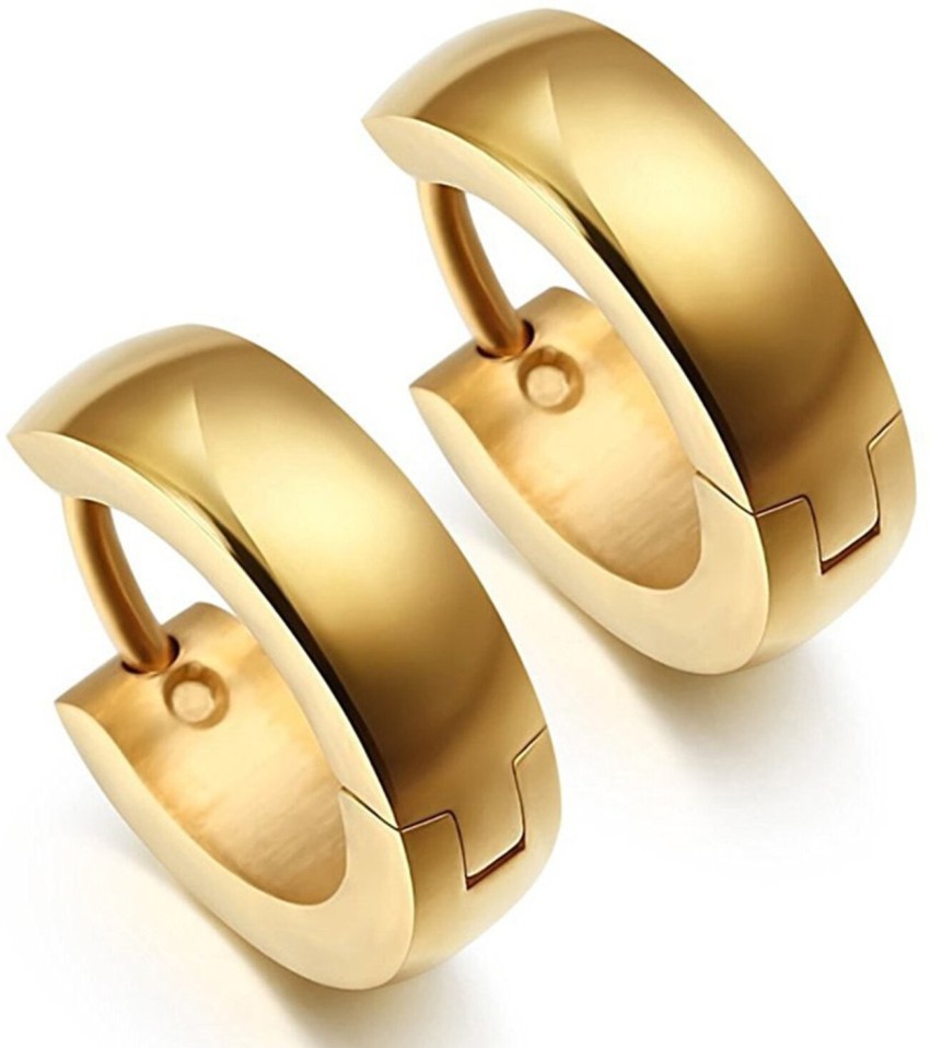 Buy Gold Stainless Steel Classic 39mm Huggies  Inox Jewelry  Inox  Jewelry India