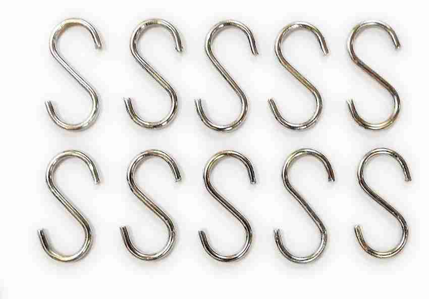 Anne-kee 3 INCH Metal S Hook Pronged Hanging Hanger Hooks for Kitchen  Bathroom Bedroom Hook 10 Price in India - Buy Anne-kee 3 INCH Metal S Hook  Pronged Hanging Hanger Hooks for