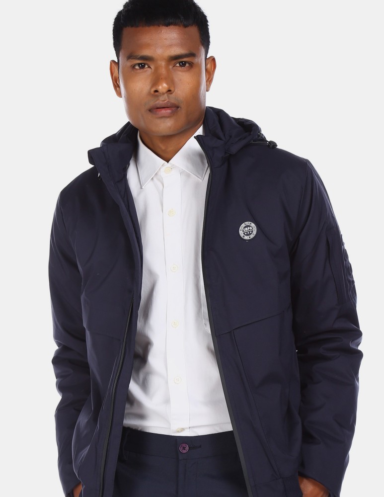 Us polo assn full best sale sleeve solid men's jacket