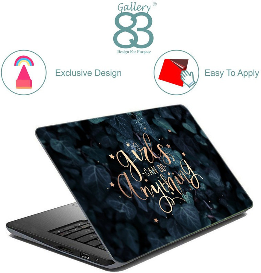 Gallery 83 wallpaper Laptop Skin Decal girls can do anything