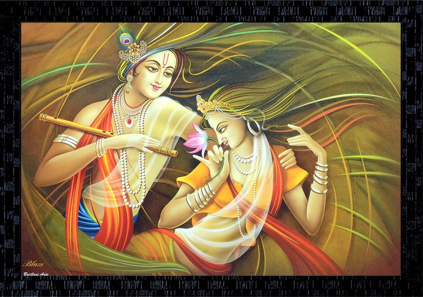 Radha Krishna Modern Art