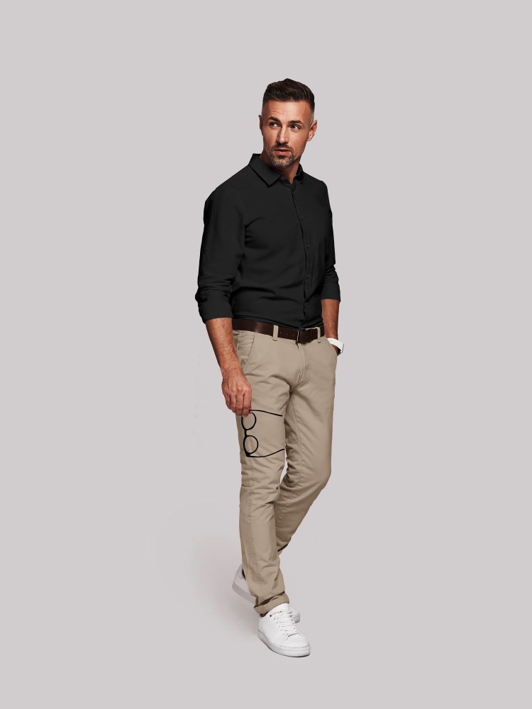Man in Beige Dress Shirt and Black Pants  Free Stock Photo