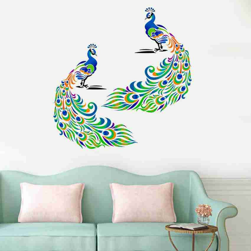 Peacock wall top painting
