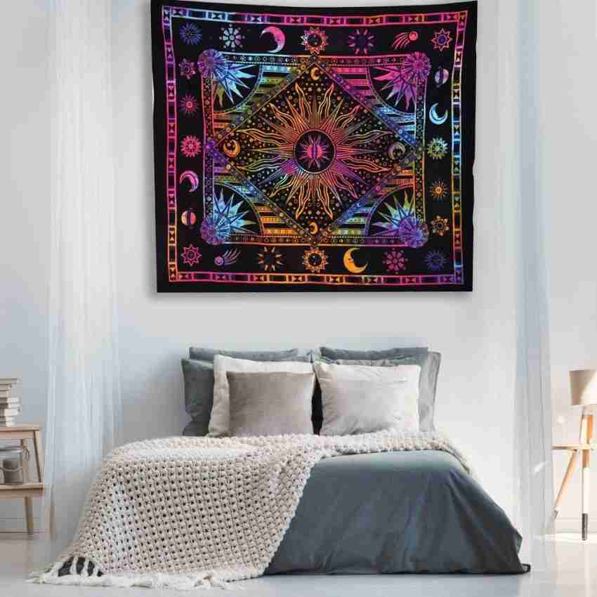 White Gold Ombre Mandala Tapestry For Bedroom- Aesthetic Tapestry - In —  Original Tapestries