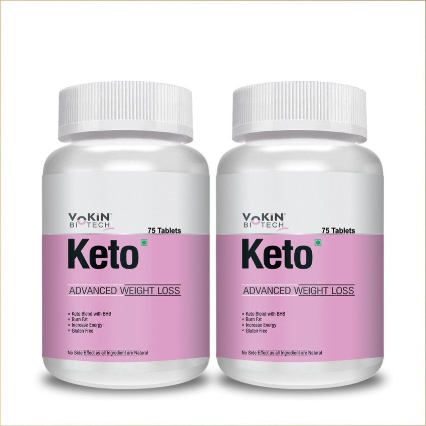 Vokin Biotech Keto 75 Tablets Pink Fat Burner Natural Weight