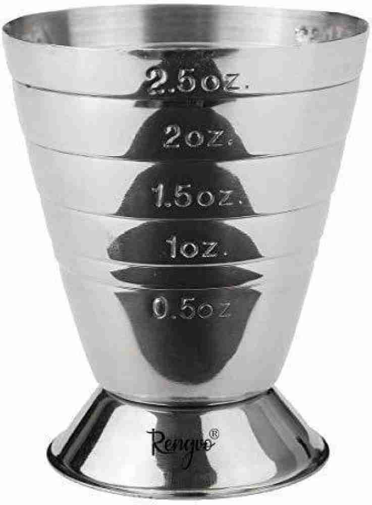 75ml Metal Measure Cup Drink Tool Shot Ounce Jigger Bar Mixed Cocktail  Be-_`