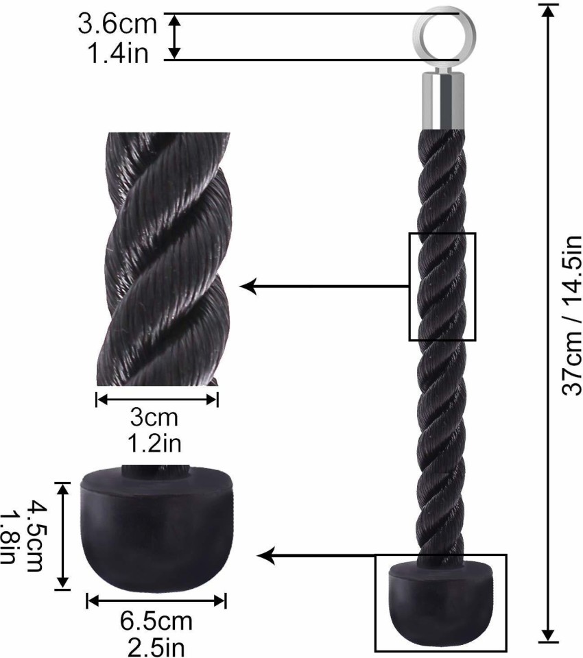 Spocco ®Gym Cable Attachment (Option): Cable Cross D Handle Triceps Bar -  Buy Spocco ®Gym Cable Attachment (Option): Cable Cross D Handle Triceps Bar  Online at Best Prices in India - Sports