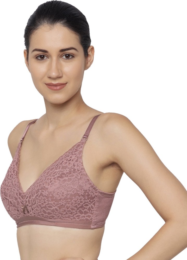 TRIUMPH Triumph Simply Natural Beauty 01 Padded Wireless Lace Bra Women  Plunge Lightly Padded Bra