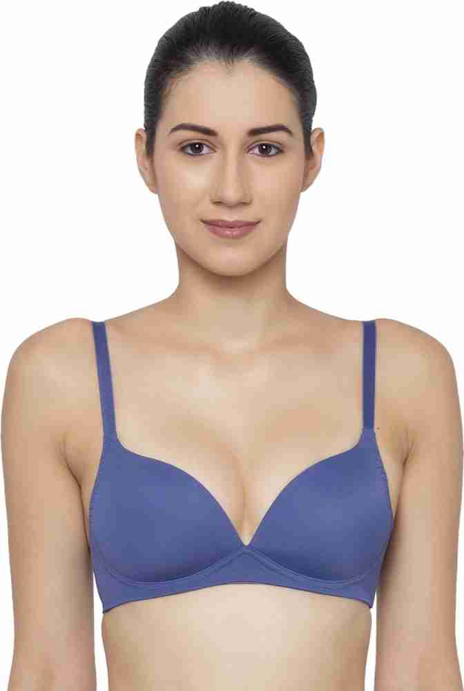 Trylo Blue Color Comfortable and smooth wireless padded Bra