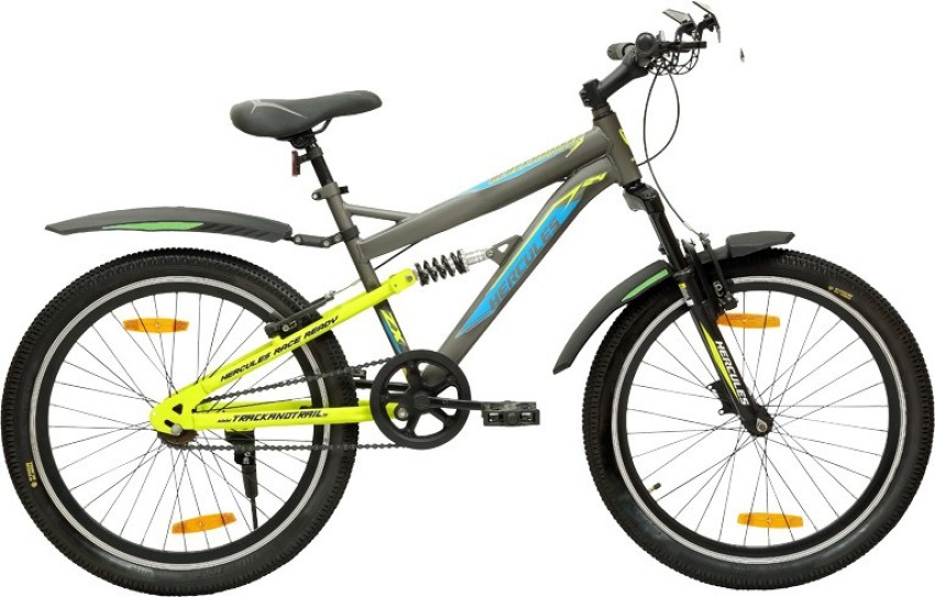 HERCULES BLACK HUNTER ZX 24 GREY 24 T Mountain Hardtail Cycle