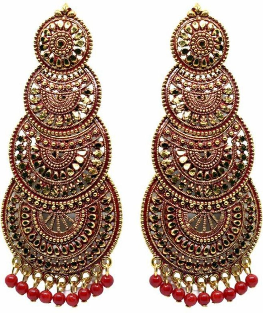 Flipkart on sale red earrings