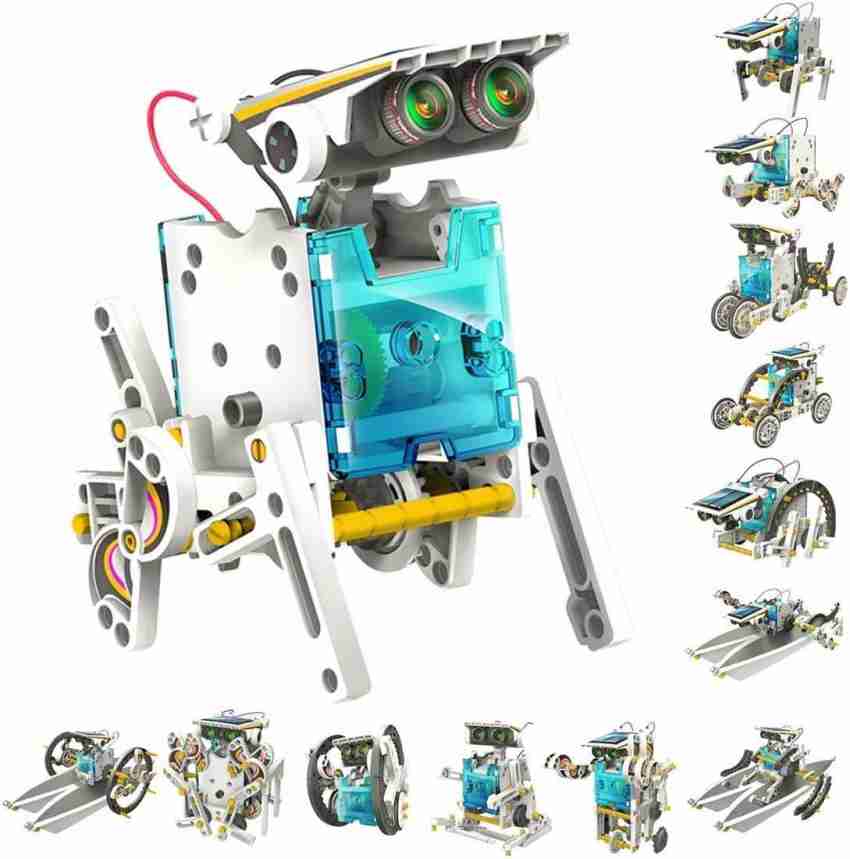 Solar Space Building Toy 4-in-1 Science Robot Building Kit Solar