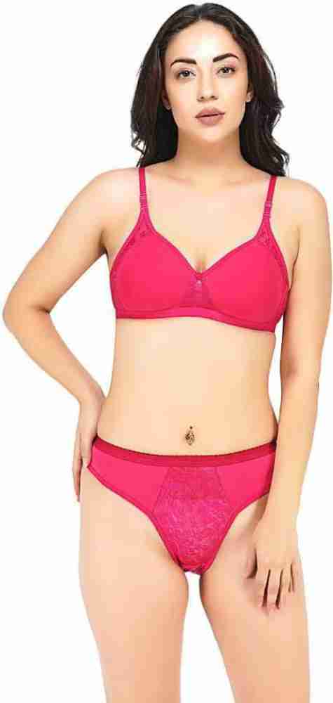 Buy online Pink Net Bras And Panty Set from lingerie for Women by Madam for  ₹500 at 70% off